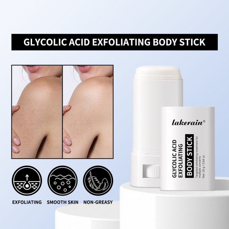 Lakerain Glycolic Acid Exfoliating Body Bar Solid Scrub For The Body
