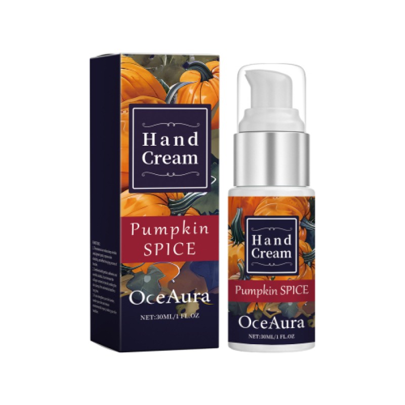 OceAura Pumpkin Moisturizing Hand Cream Hydrates And Moisturizes And Protects Hand Skin Against Dryness
