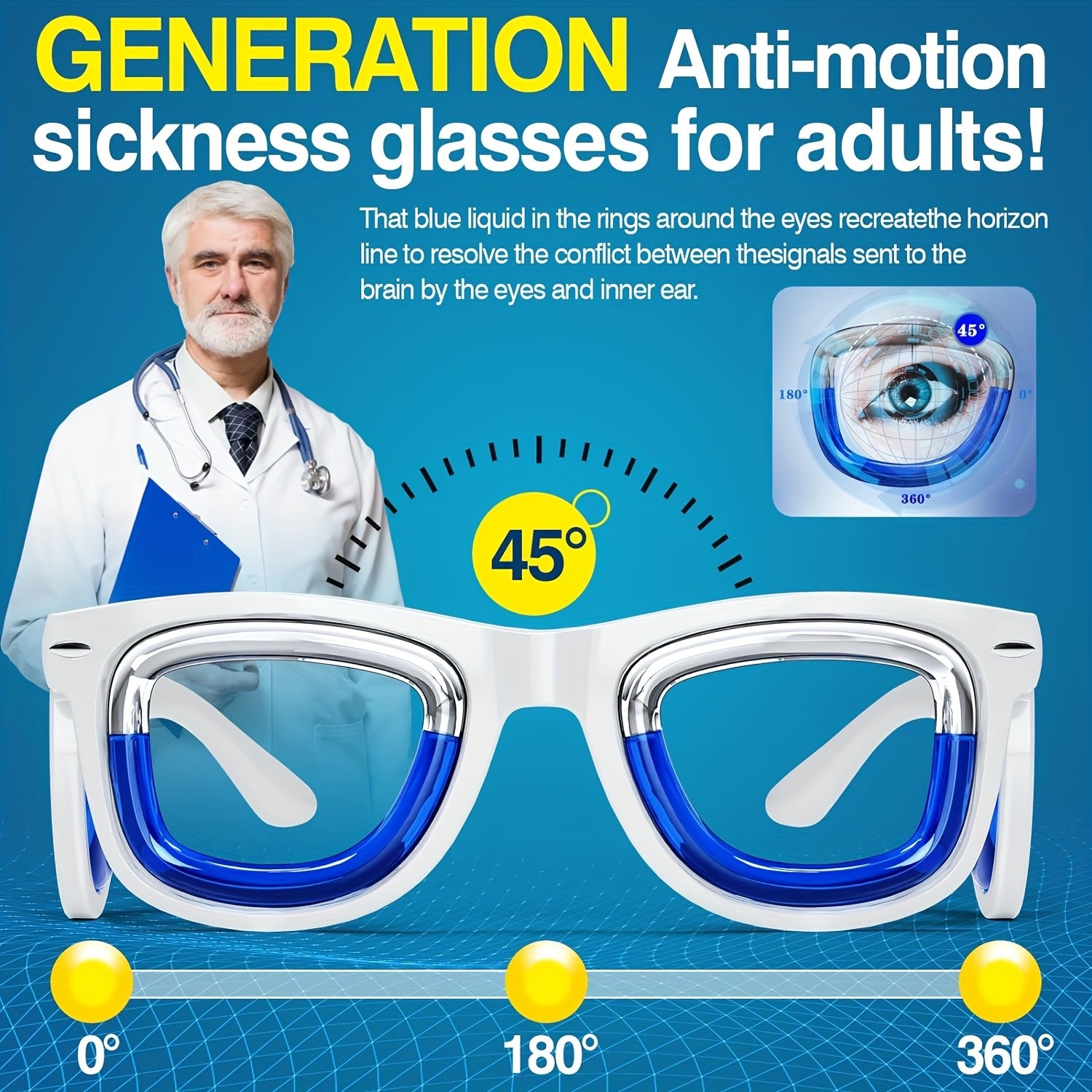 Smart Glasses for Adults to Alleviate Motion Sickness