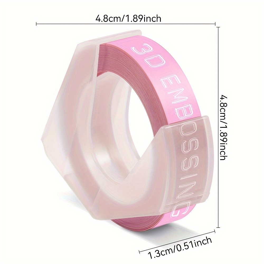 MarkField 5-Pack 3D Embossing PVC Label Tape Refills