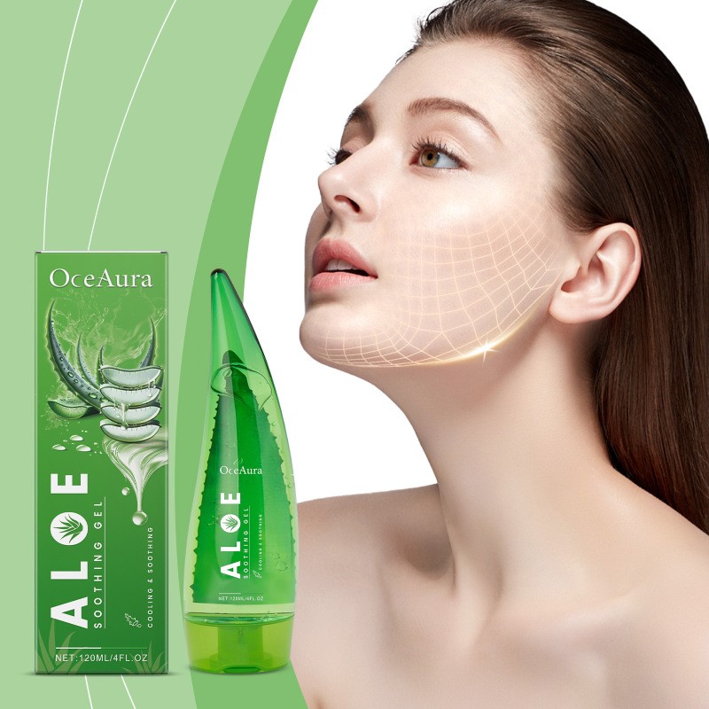 OceAura After Sun Exposure, Skin Care Is Dry, Moisturizing, Refreshing And Facial Aloe Vera Gel
