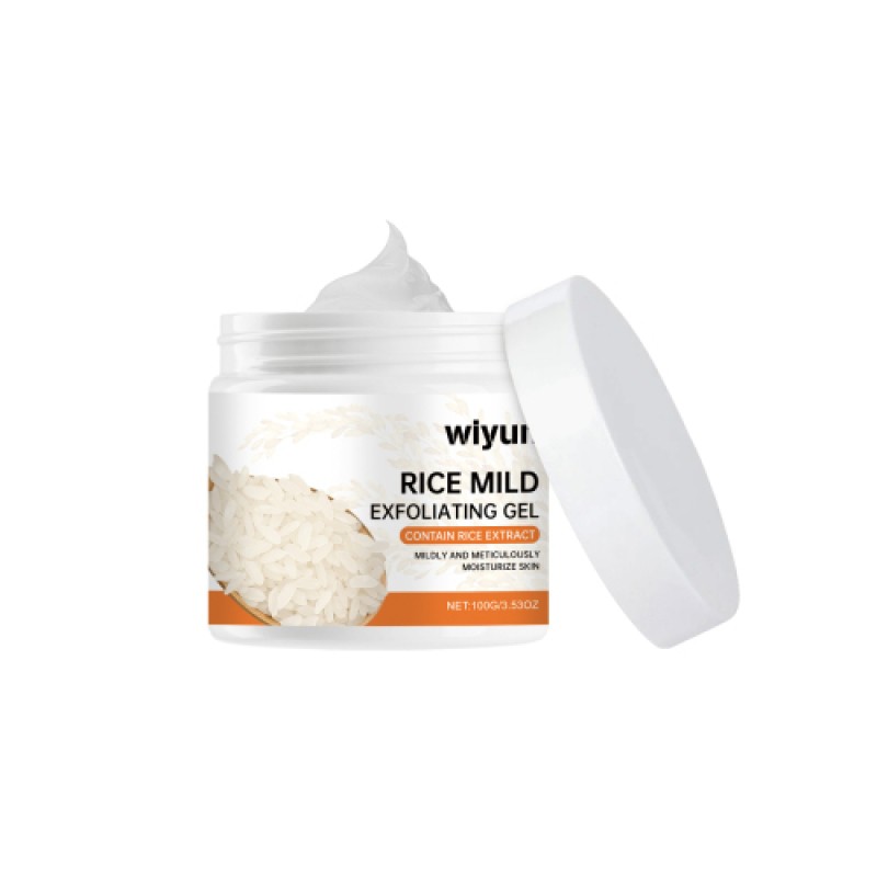 Wiyun Rice Exfoliating Gel Gently Cleanses Face Body Skin Hydrating Moisturizing Refreshing Cleansing Gel