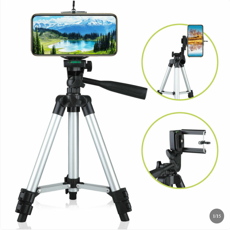 Professional Camera Tripod Stand Holder Mount For Cell Phone, Portable Tripod, Mobile Phone Live Stream Holder, Camera Tripod