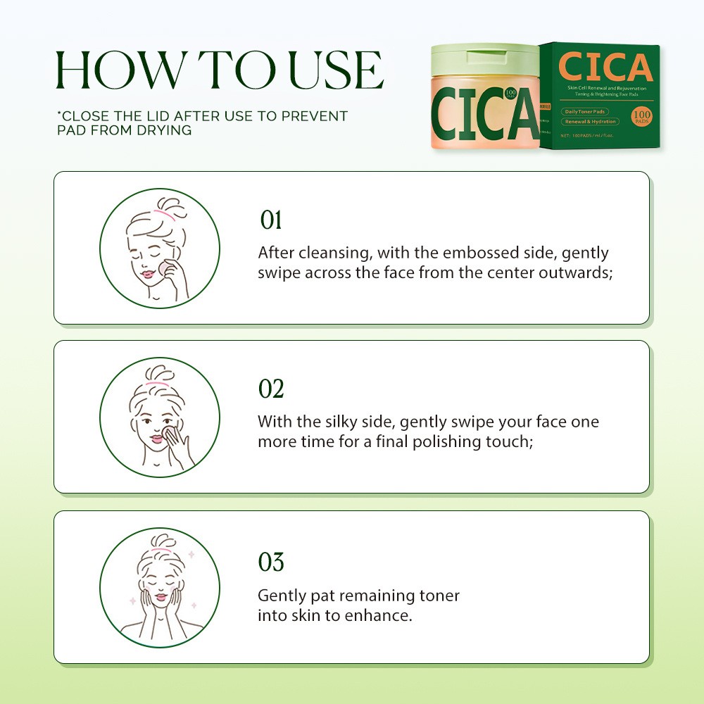 CICA Calming Toner Pads