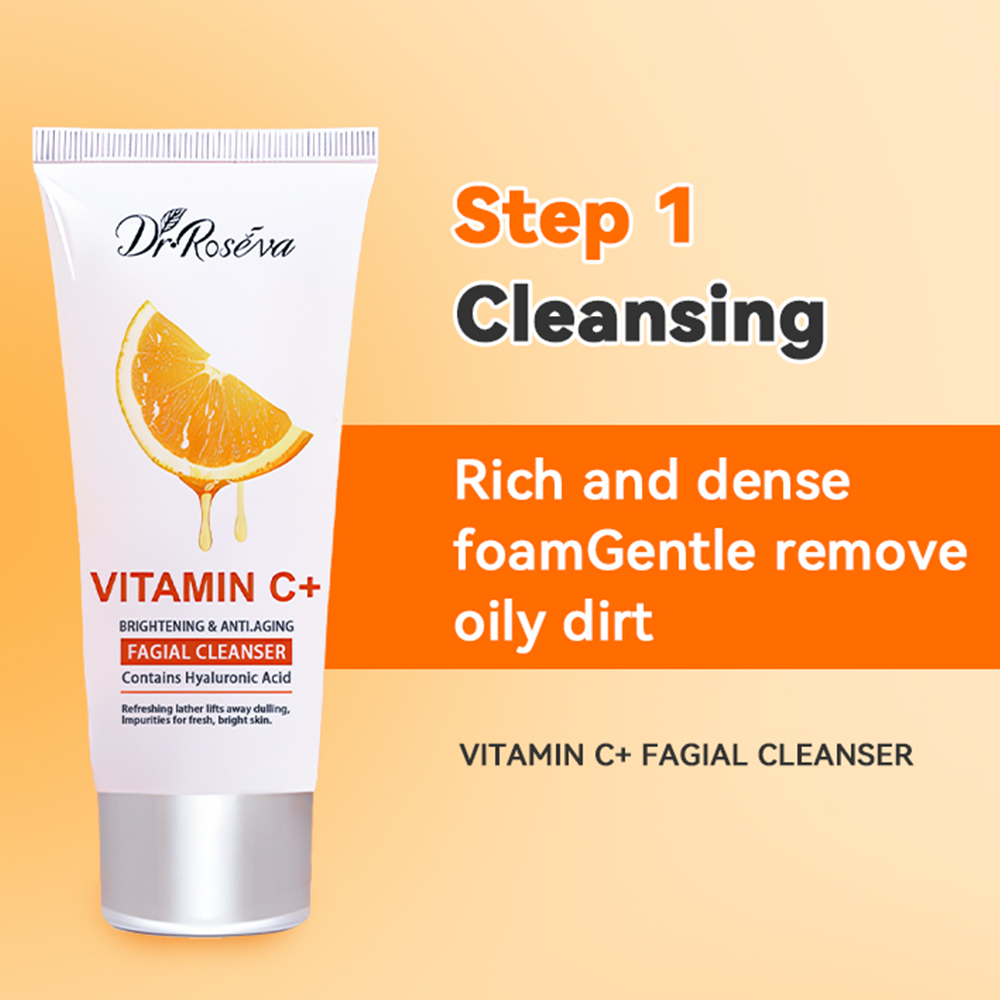 Dr. Roseva Vitamin C+ Skincare Set  Complete Brightening and Anti-Aging Routine