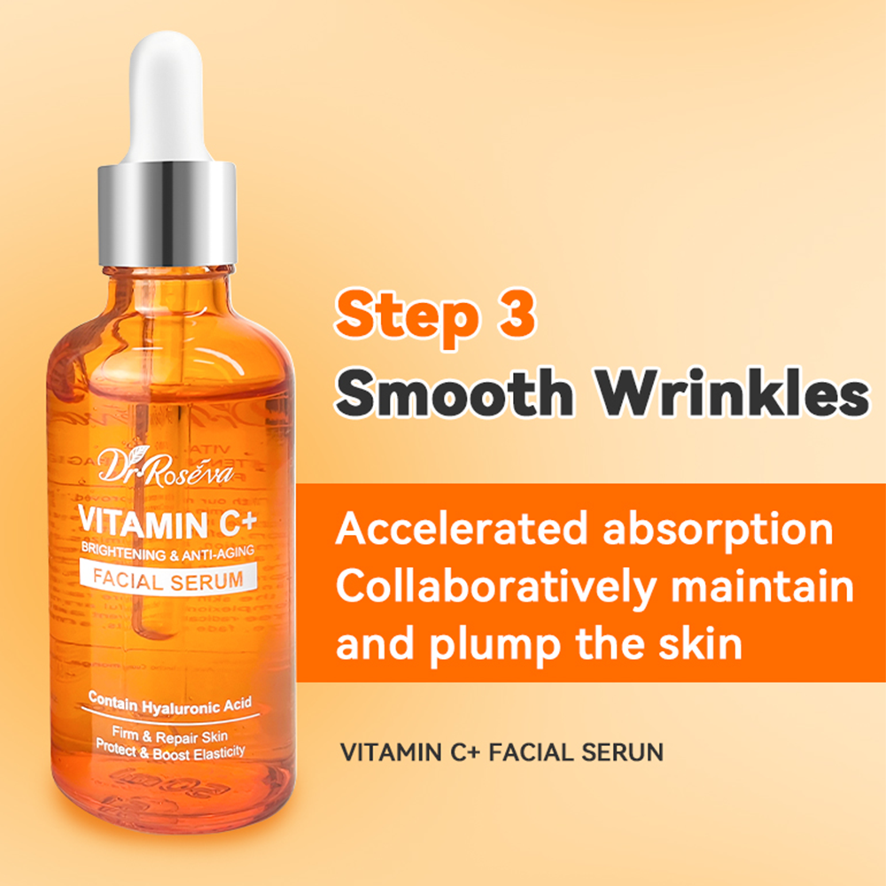 Dr. Roseva Vitamin C+ Skincare Set  Complete Brightening and Anti-Aging Routine