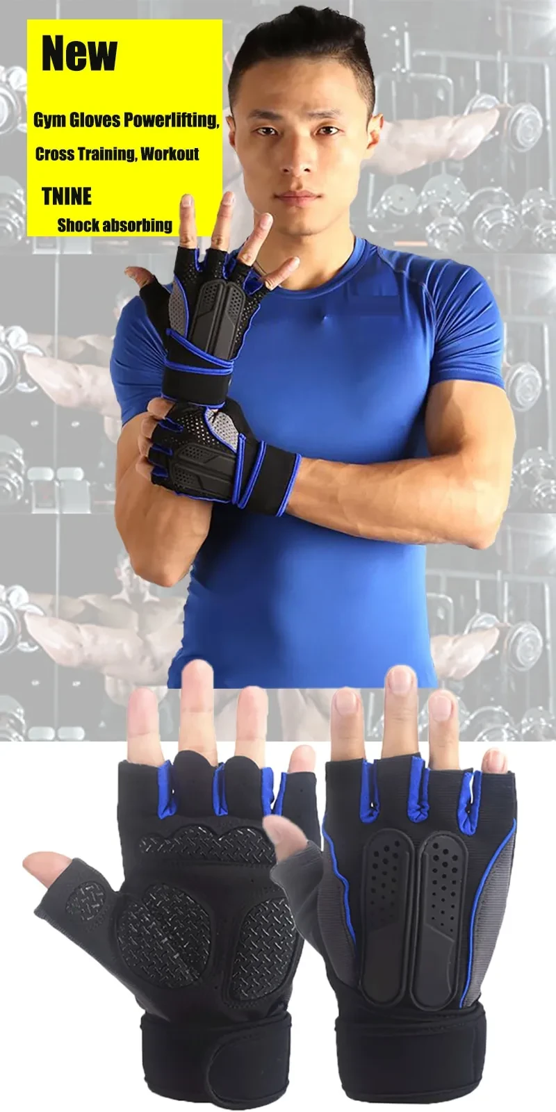 Unisex Tactical Weight Lifting Gym Gloves