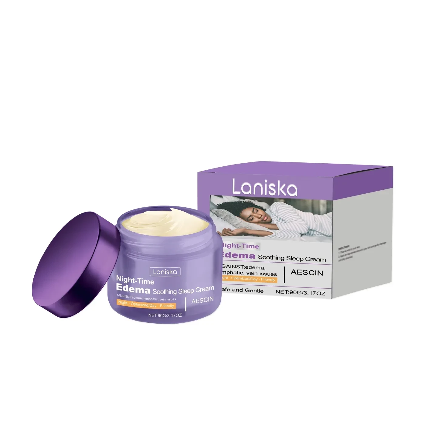 Laniska Night-Time Edema Soothing Sleep Cream (Aescin) 90g