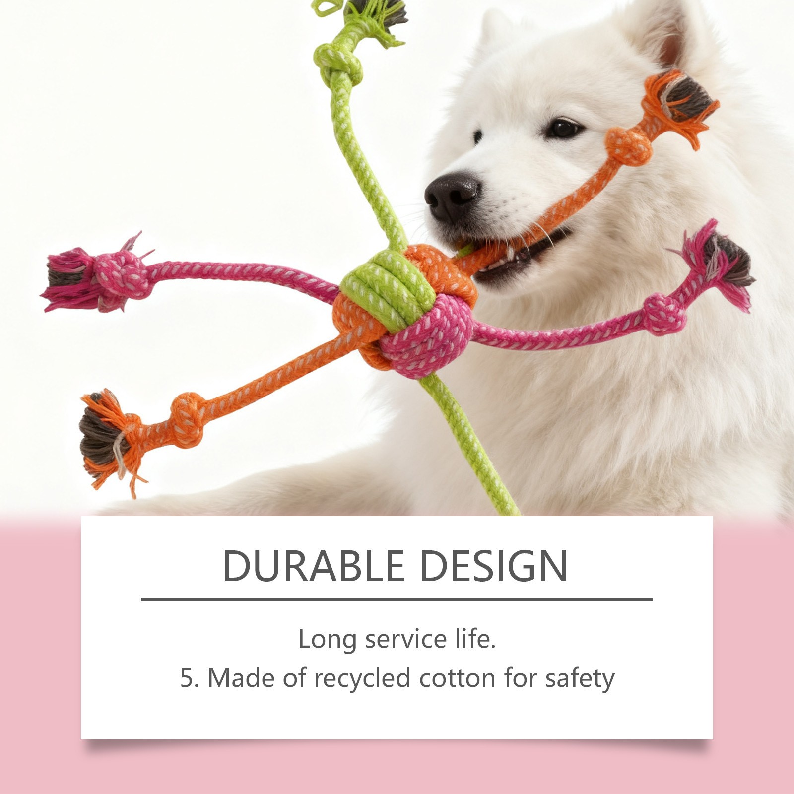 EelJoy Dog Rope Toy Sturdy, Durable, and Chew-Resistant
