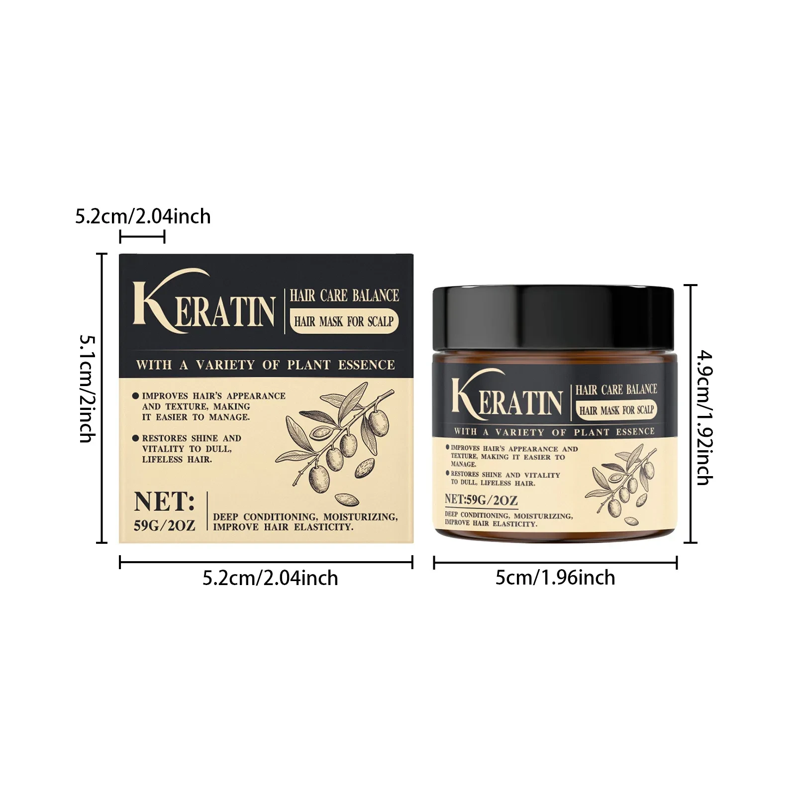 Keratin Hair Care Balance Hair Mask for Scalp