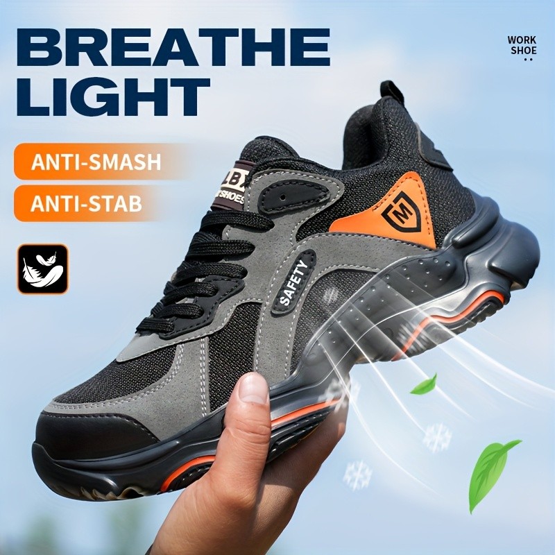 AMAWEI Men's Shoes with Metal Toes