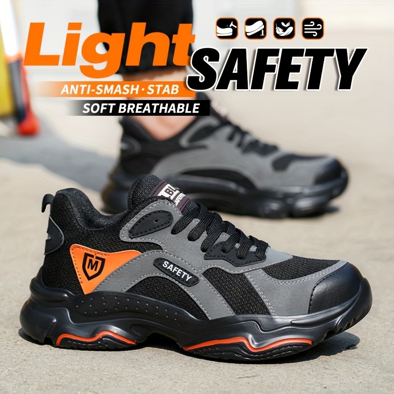 AMAWEI Men's Shoes with Metal Toes
