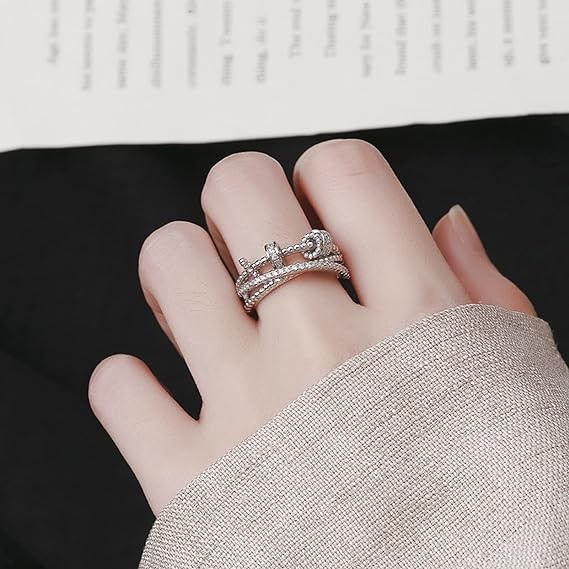 Fidget Anxiety Zircon Ring