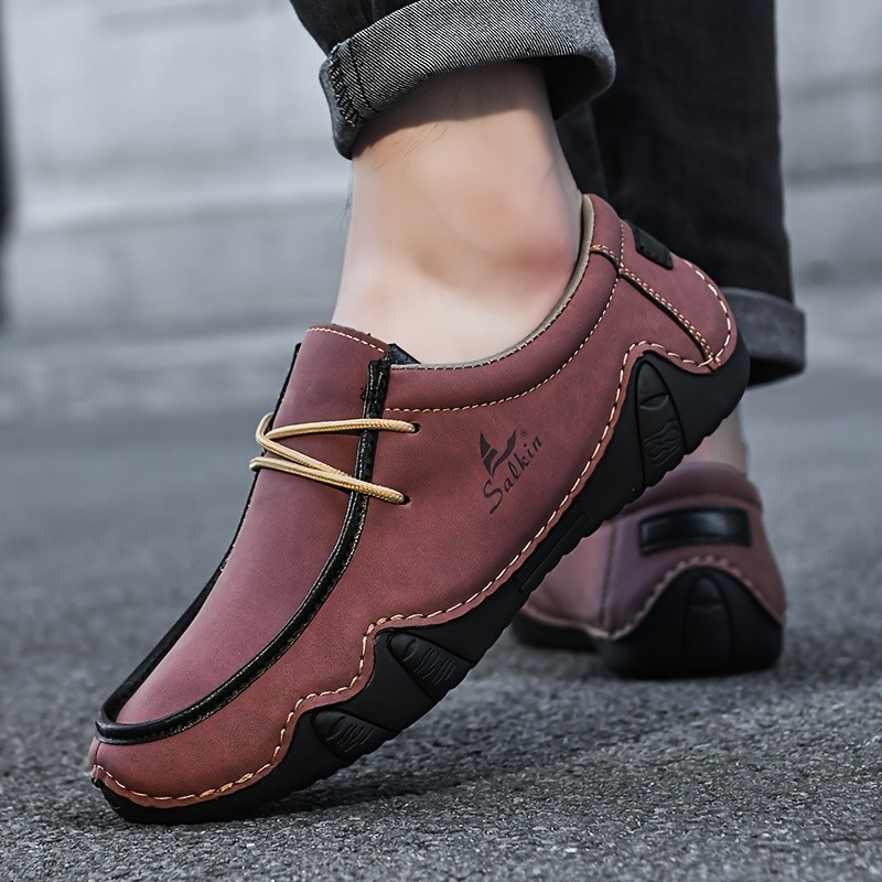 SALKIN Men's Casual Comfortable Low-Top Sneakers