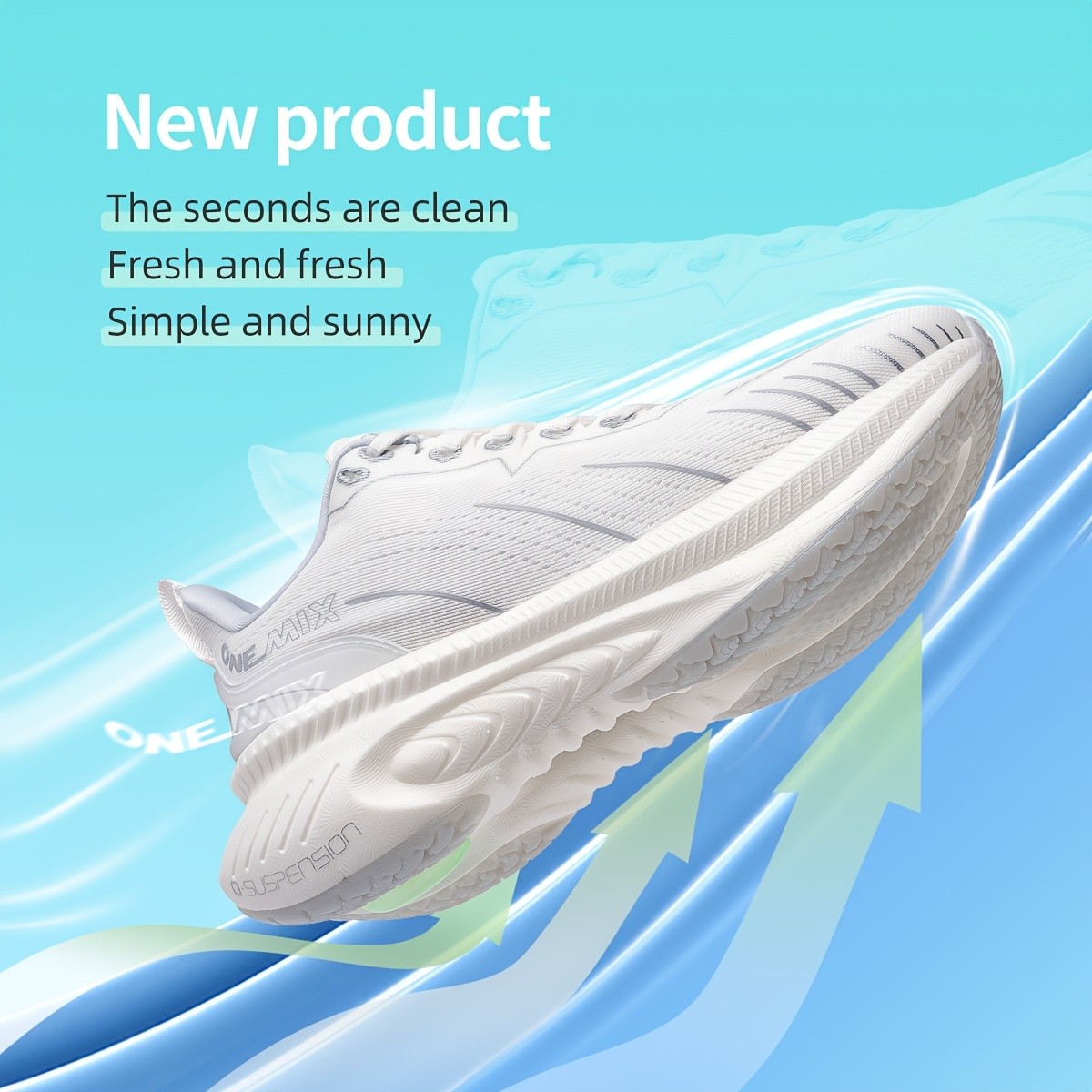 ONEMIX High-Rebound Shock-Absorbing Running Shoes with Bumper Elite Technology