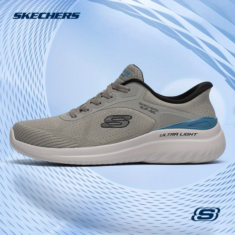 SKECHERS Men's Autumn/Winter Slip-On Mesh Casual Sneakers