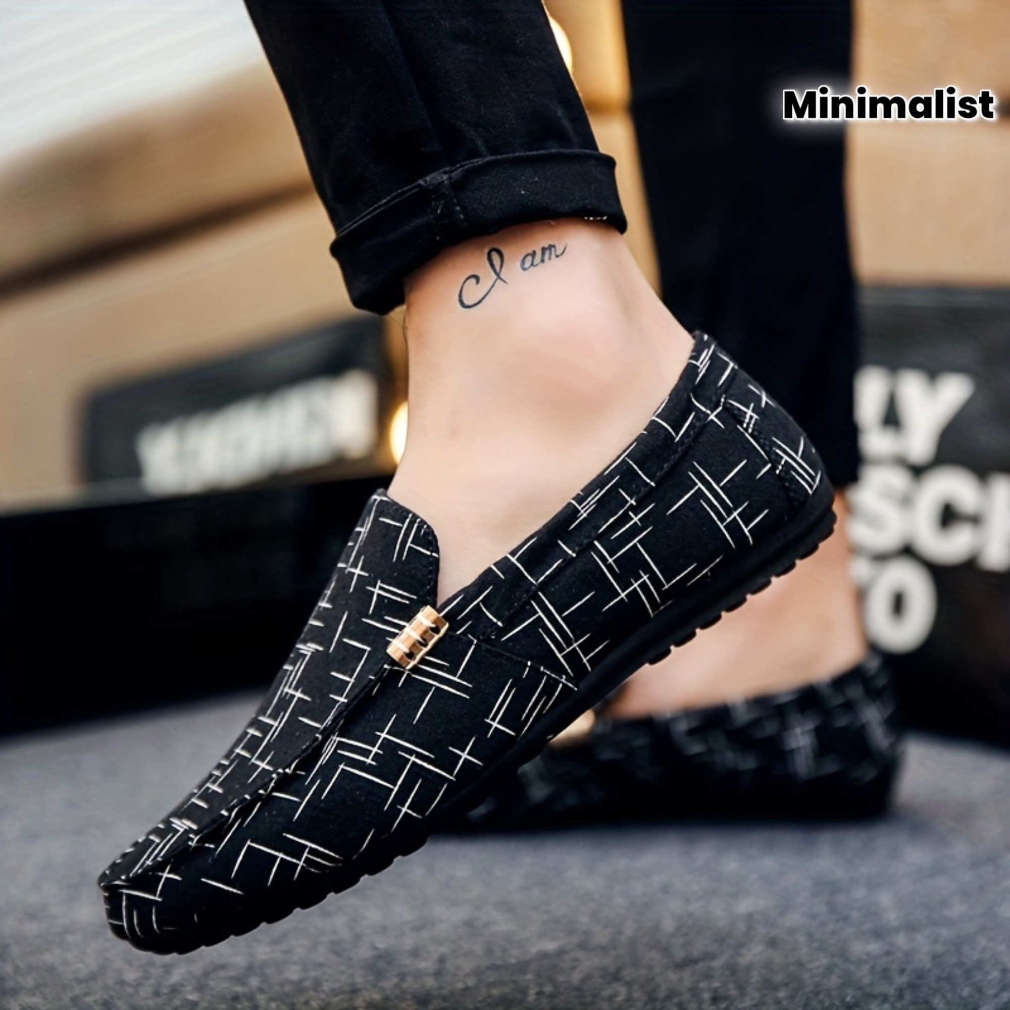 KJSOP Men's Bean Shoes