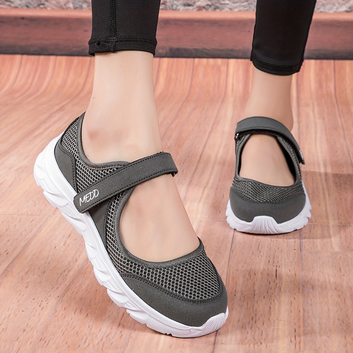 LEIJOP Women's Slip-On Sneakers with Cushioned Sole