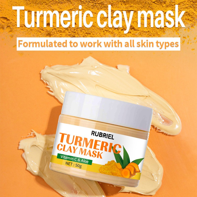 Rubriel Turmeric Clay Mask 50g Moisturizing And Nourishing Facial Mask
