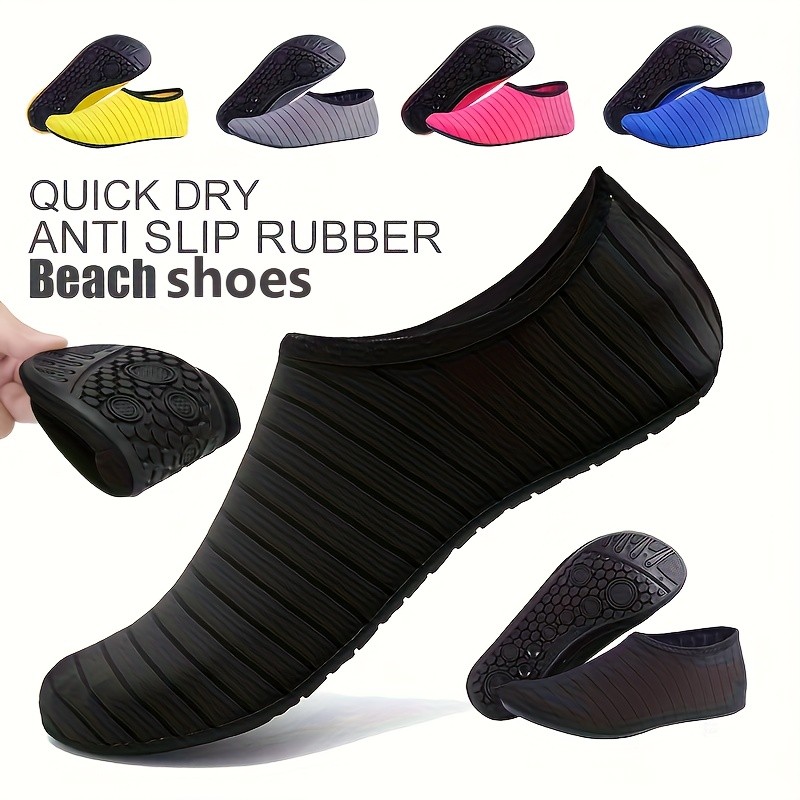 ROORUNS Unisex Lightweight Rubber Beach Shoes