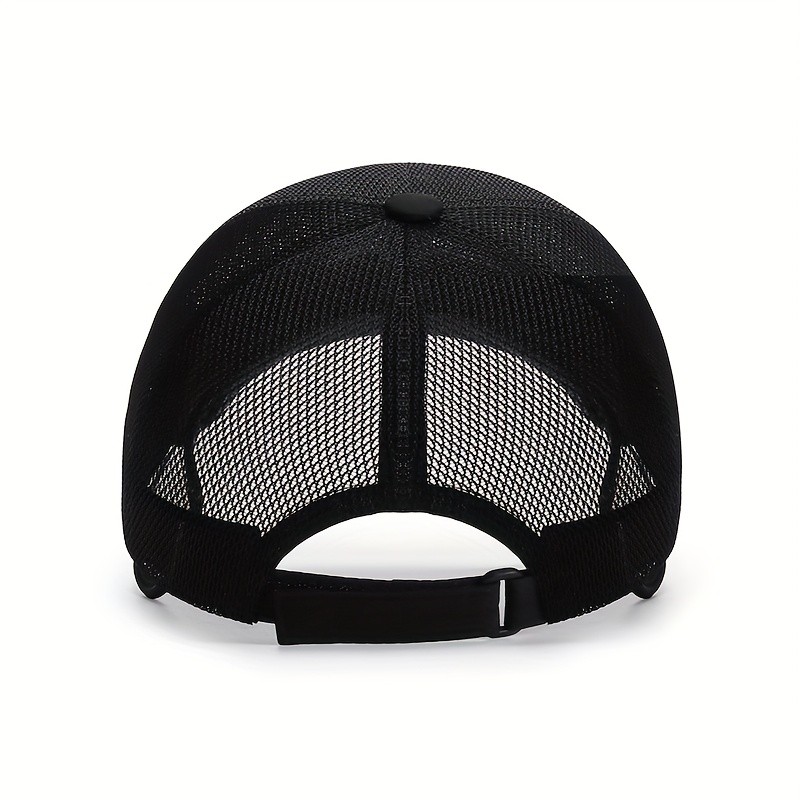 ROORUNS Summer Extended Adjustable Brim Mesh Hat for Men and Women