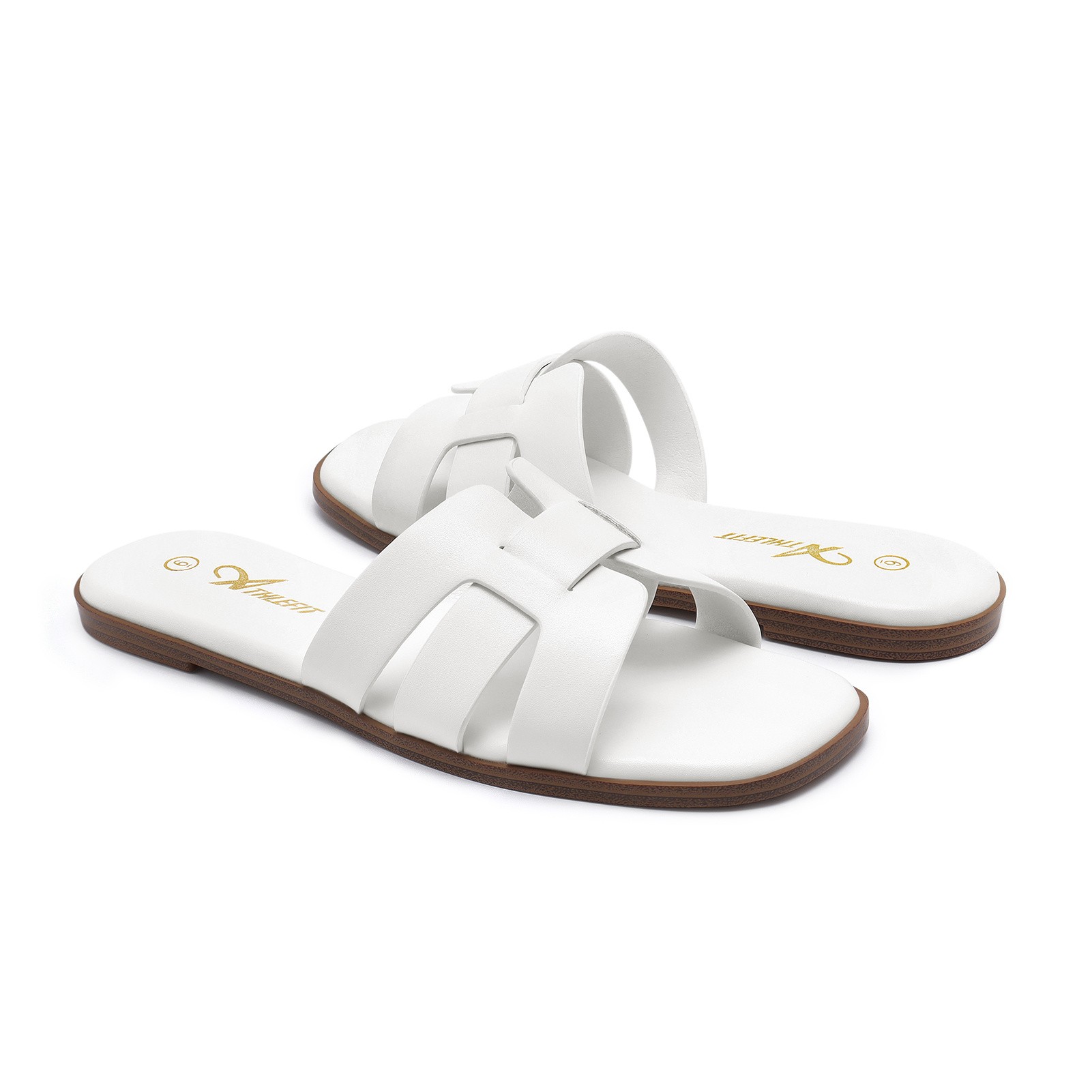 ATHLEFIT Womens Flat Sandals