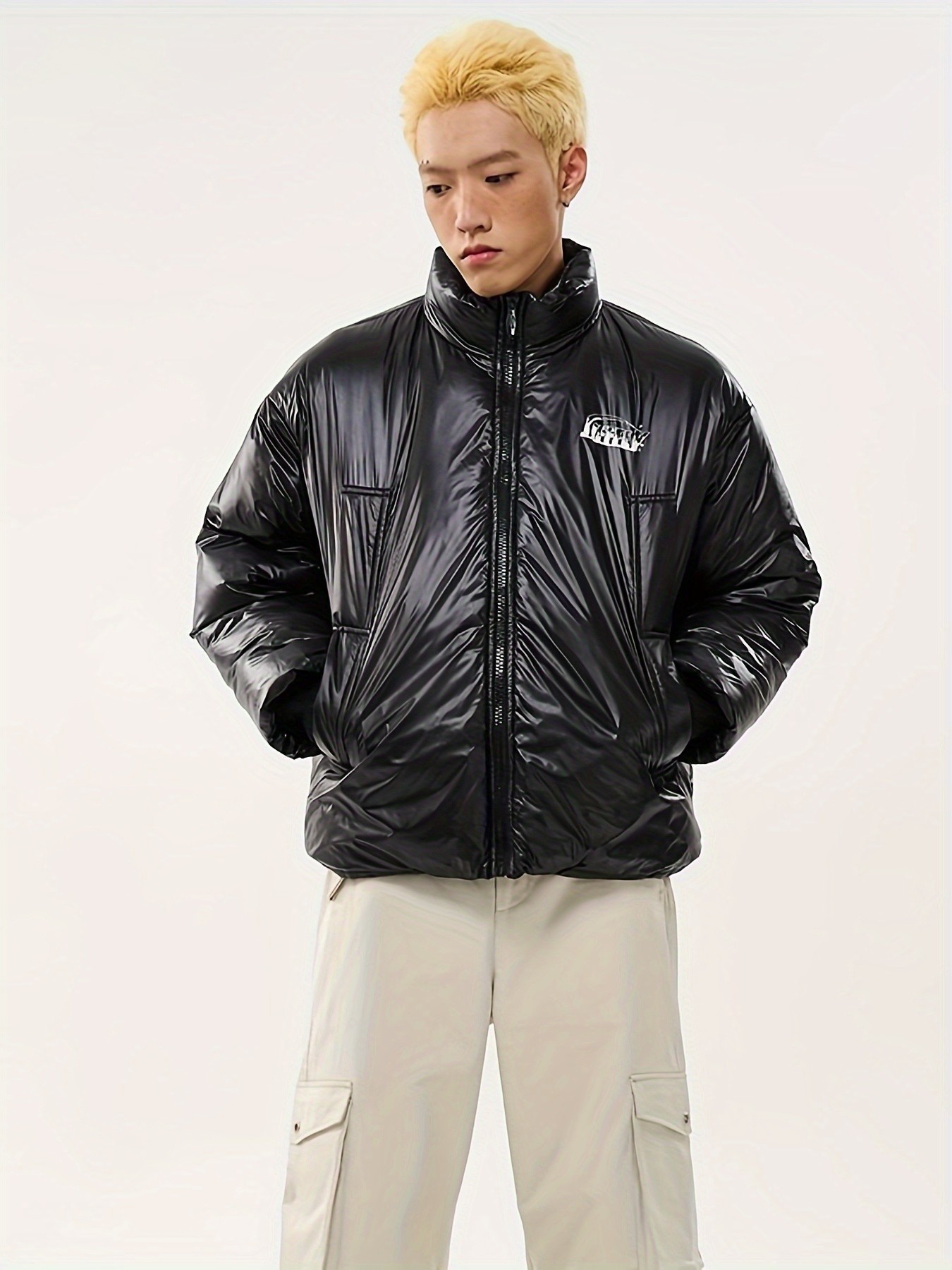 JIFFFLY Padded Coat Men's 2025 Autumn/Winter New Trendy High Street Motorcycle Short Jacket