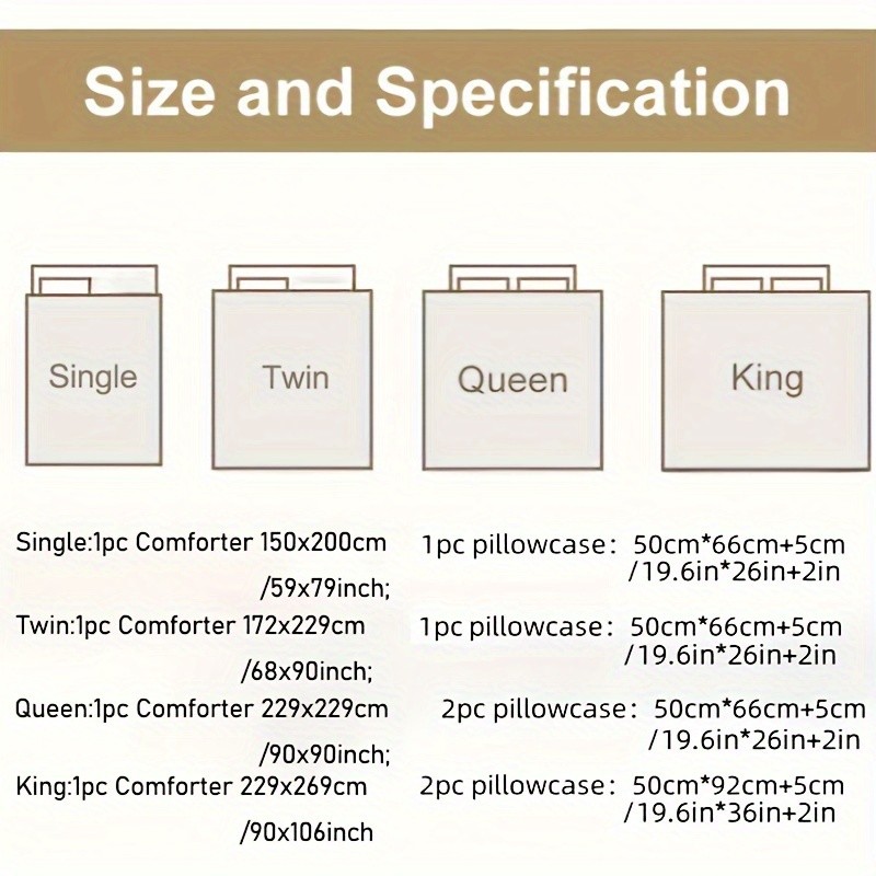 WQSPRING Luxury Quilted Comforter & Pillowcase Bedspread