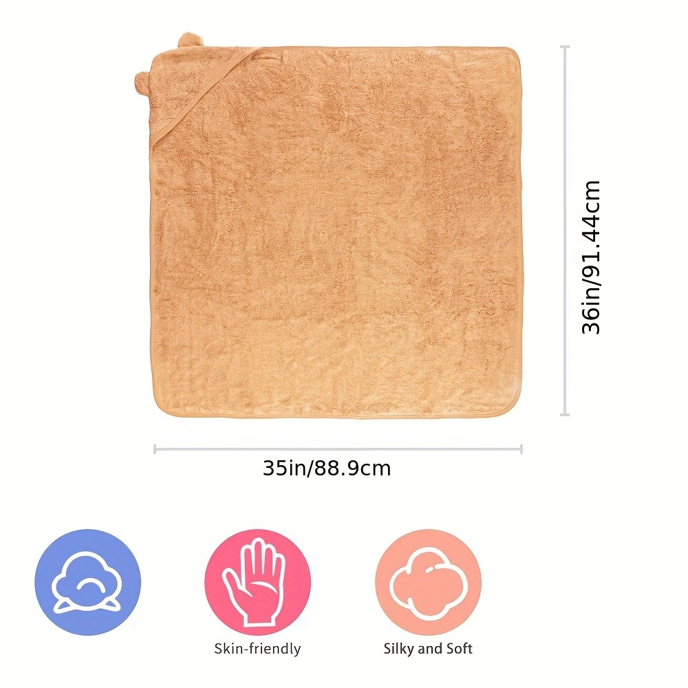 MOVEBO Soft Coral Fleece Bath Towel