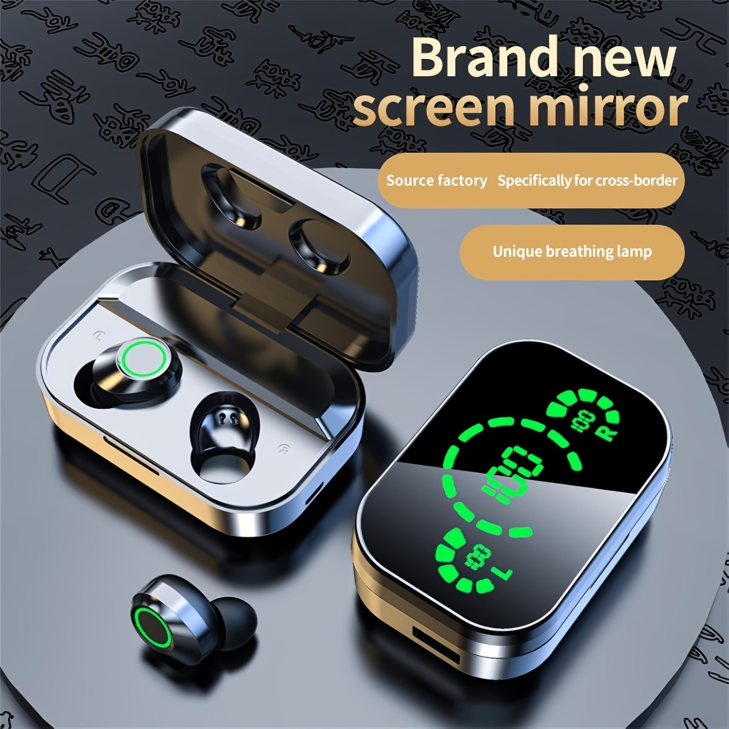 MIMIDI 2025 Triple-Display Smart Wireless Earbuds