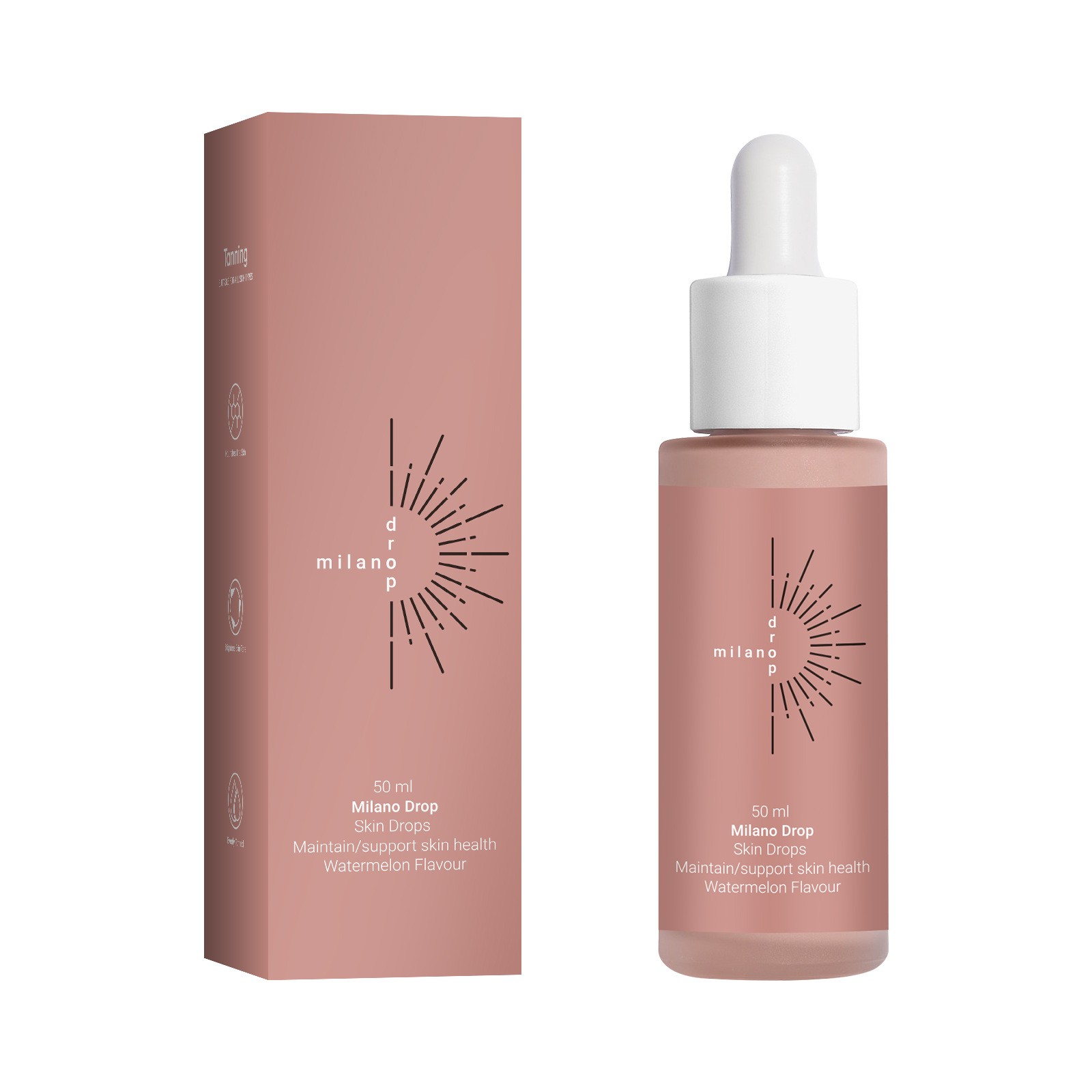 Milano Drop Facial Skin Tanning Drops - 50ml