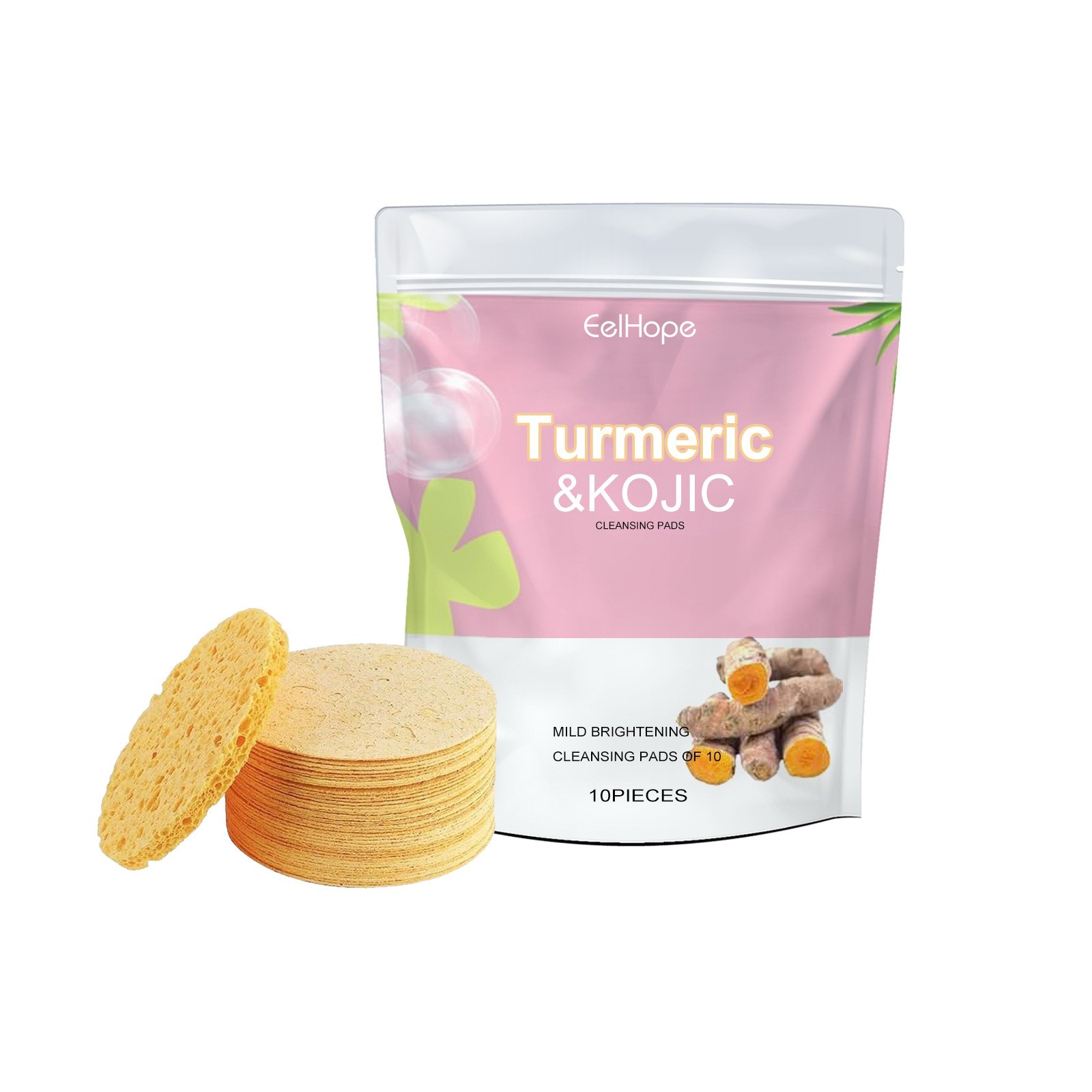Ginger Kojic Acid Cleansing Pads Glowing, Radiant Skin