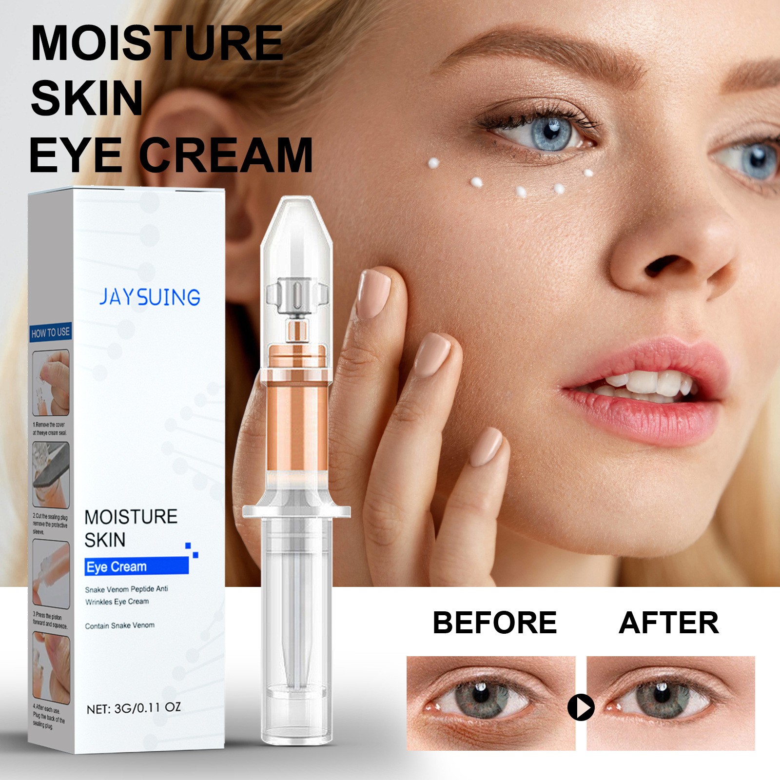 JAYSUING Moisture Skin Eye Cream Rejuvenate and Hydrate Your Eyes
