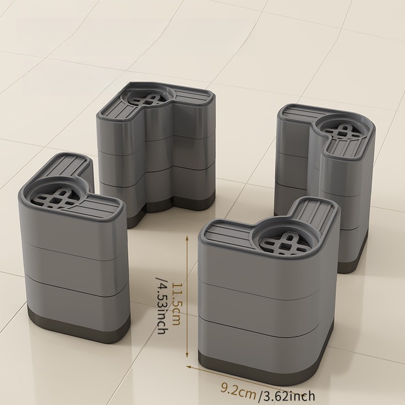 SPORTULI Four-Piece Set of Shock-Absorbing Washing Machine Mats