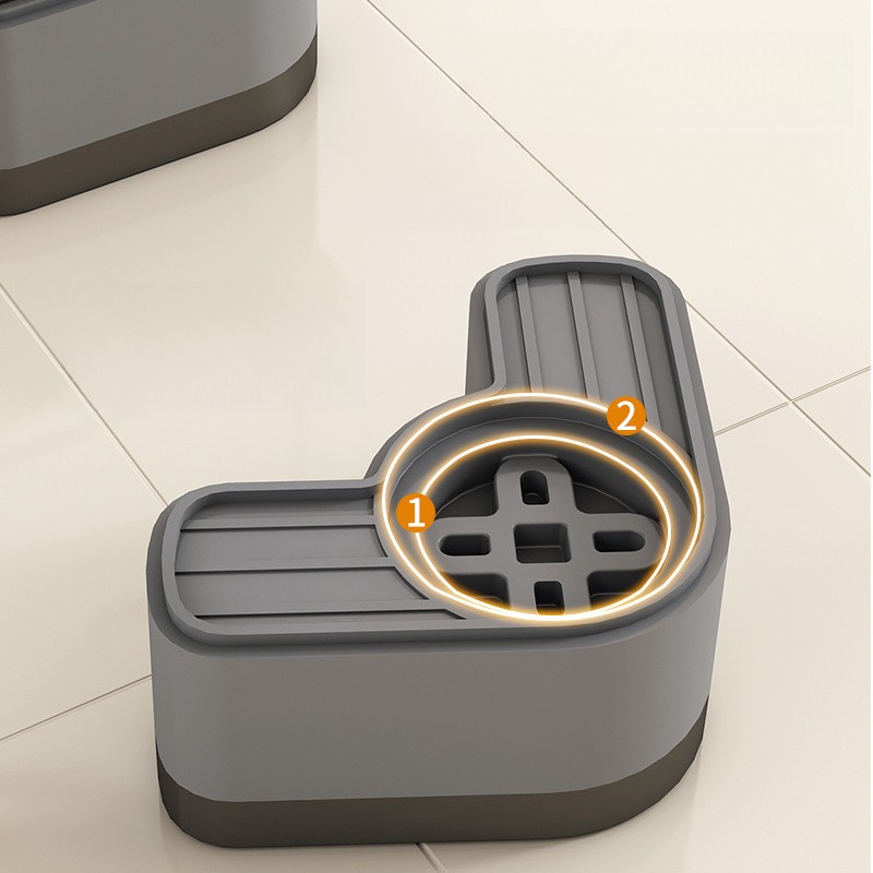 SPORTULI Four-Piece Set of Shock-Absorbing Washing Machine Mats