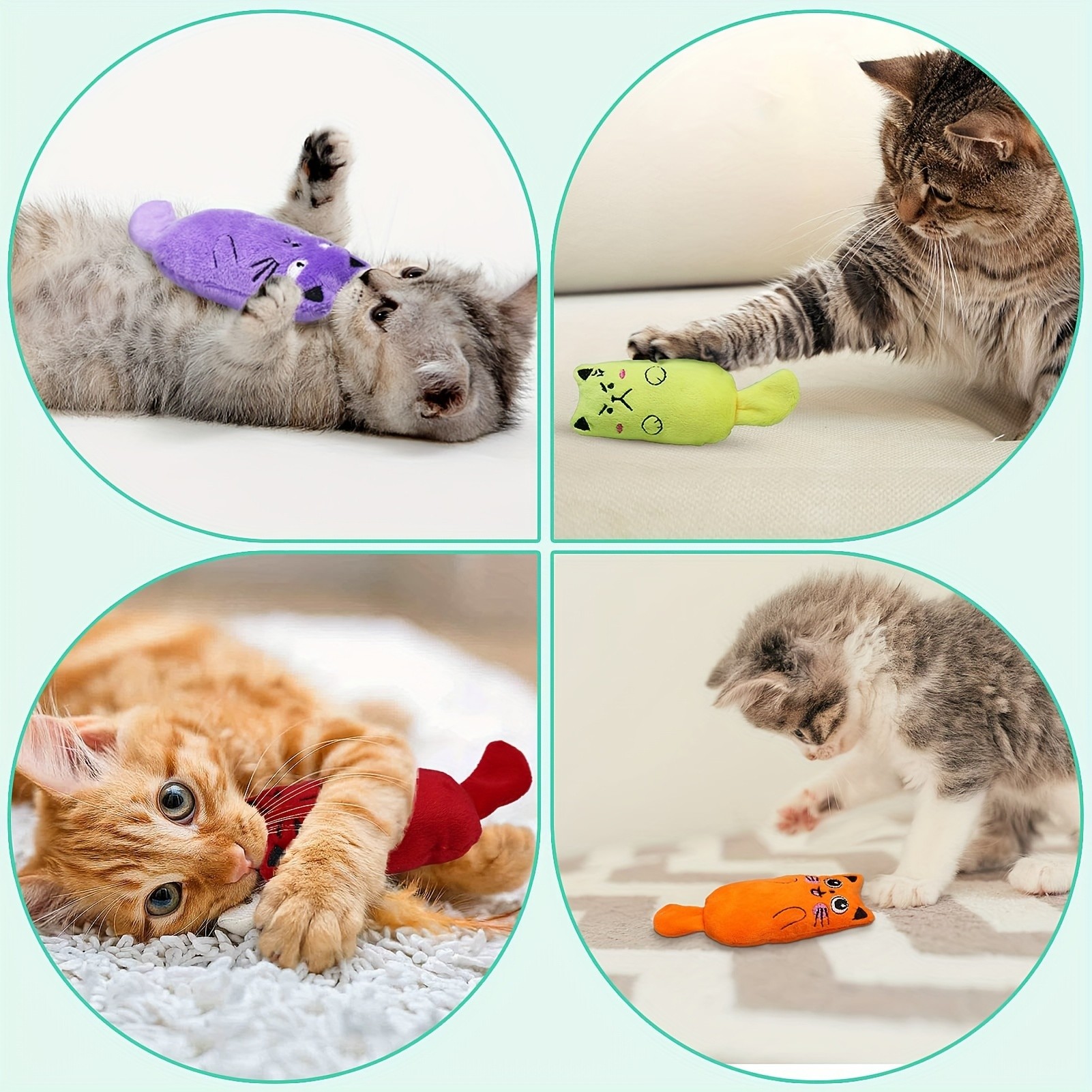 SCHITEC Cat Interactive Venting Toy 4pcs Set