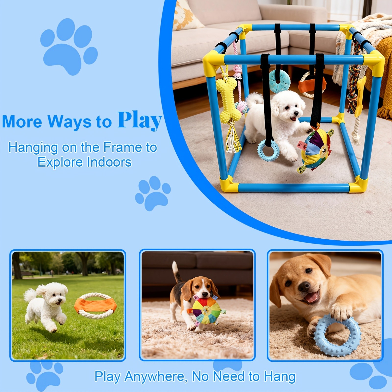 LIUYANG Puppy Play Gym for Small Dogs