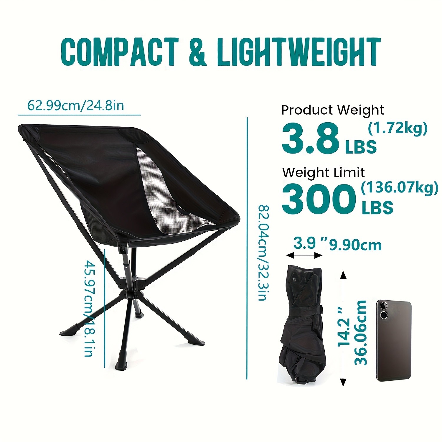 geertop Latest Portable Rotating Chair