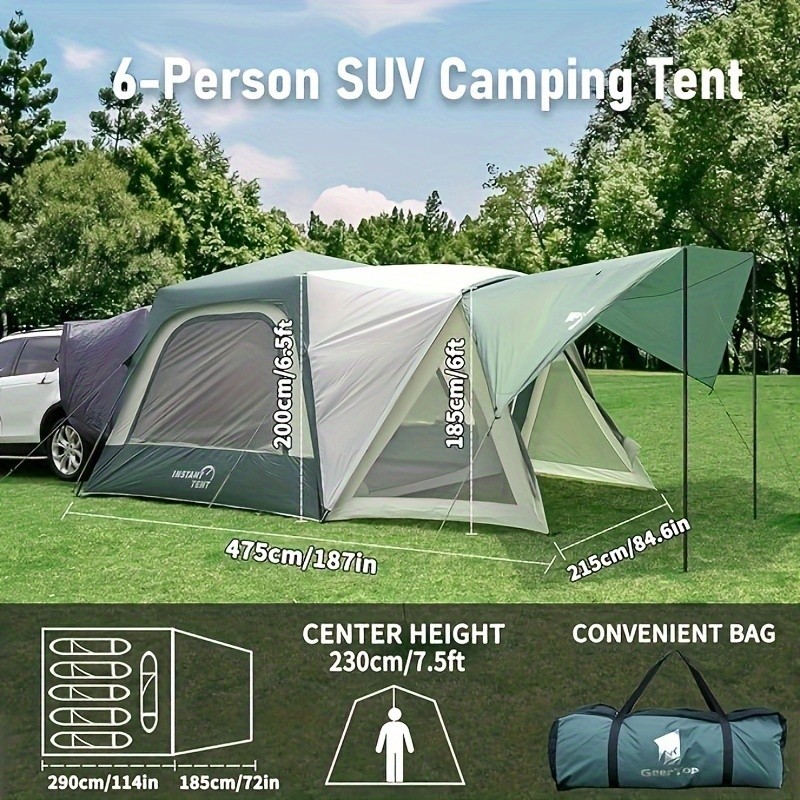 GEERTOP Large Instant SUV Tent for Camping
