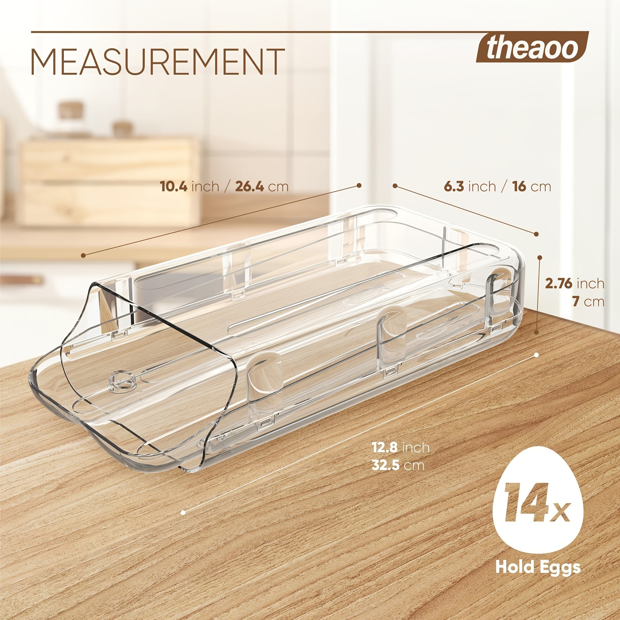 VITSCAN Automatic Rolling Egg Holder for Refrigerator