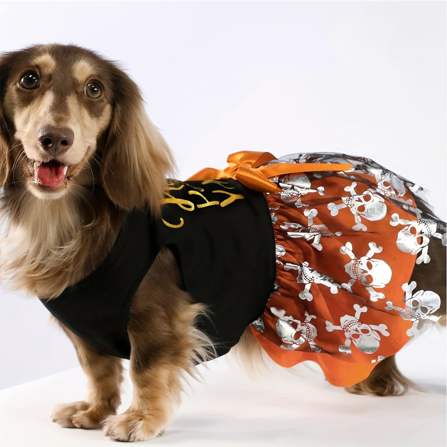 BAMDA Funny Dog Halloween Tulle Dress