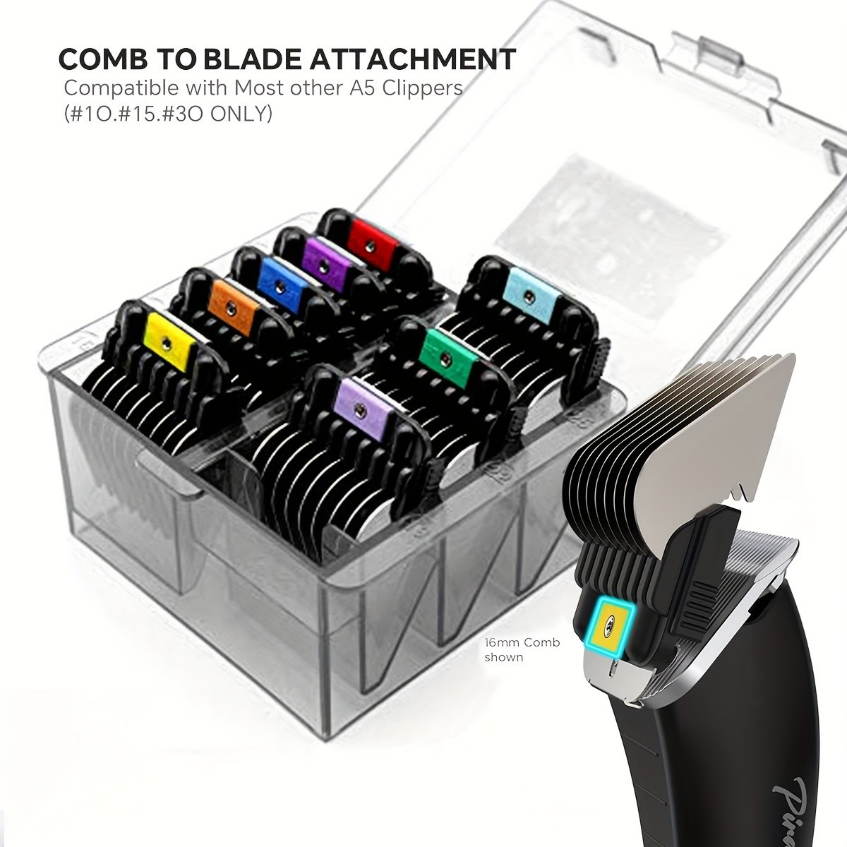 KBDS Professional Stainless Steel Comb Set