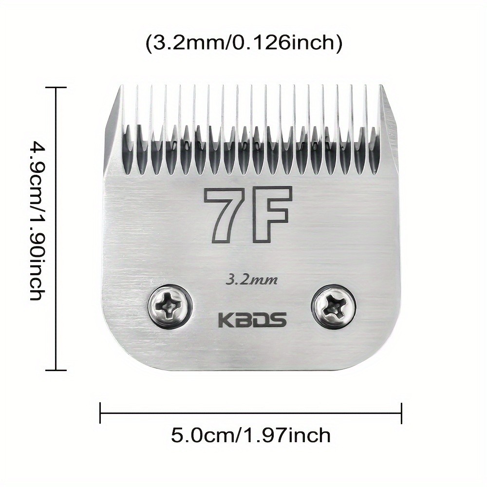 KBDS 7F High Carbon Steel Dog Grooming Clipper Blade