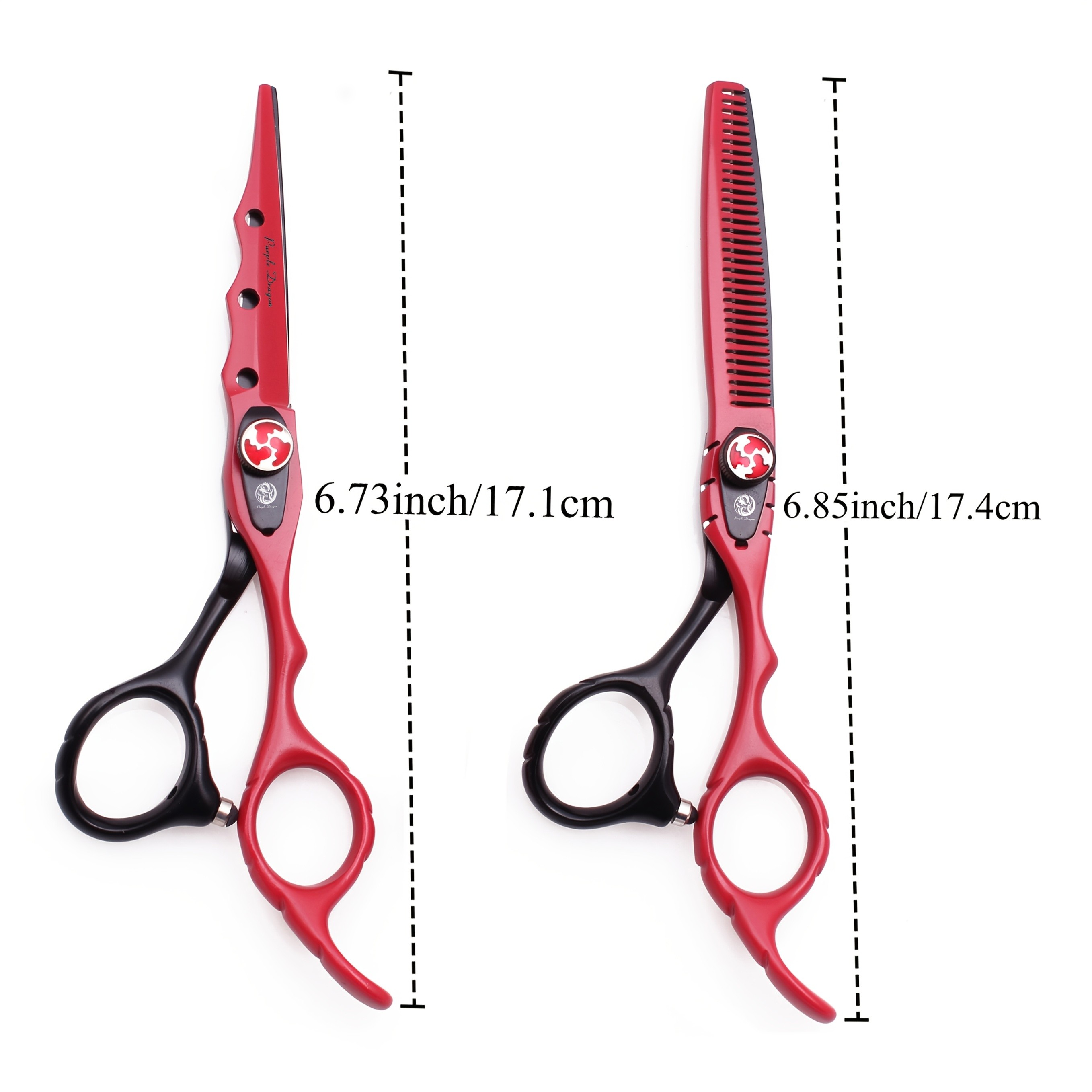 Purple Dragon 2pcs Hairdressing Scissors