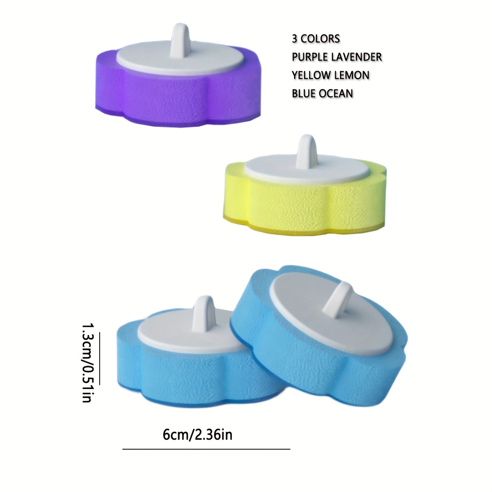 FOBIANJIE 12/24/42pcs Disposable Toilet Brush Replacement Heads