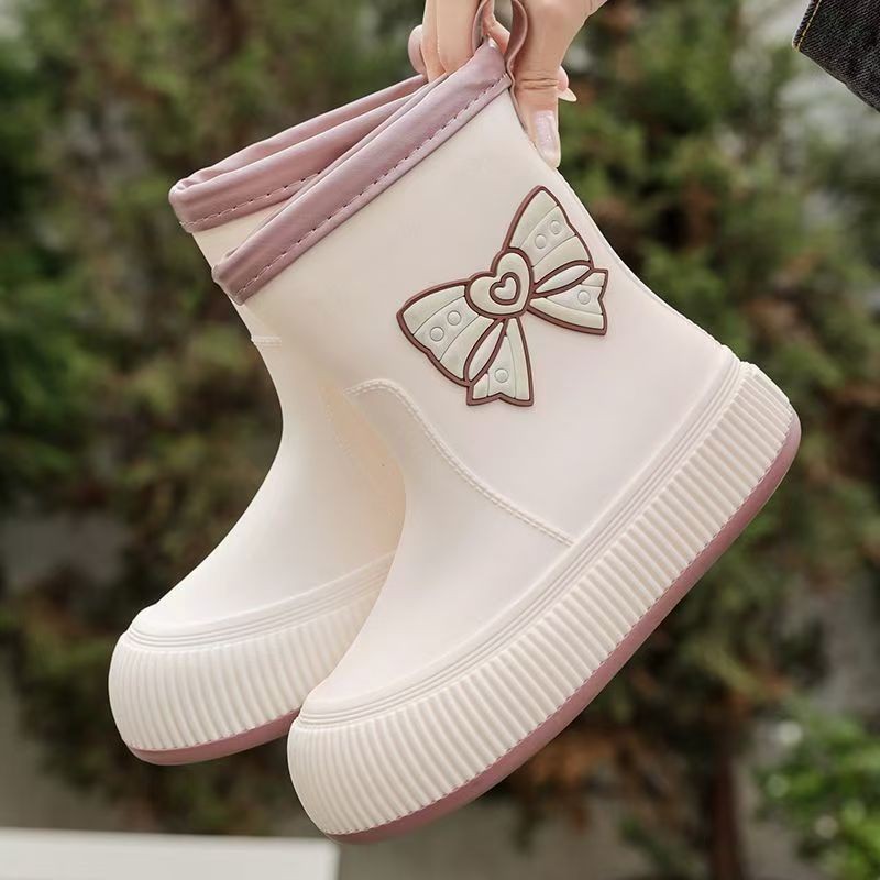 VICVAIT Youngsters & Little Girls' High-Quality Slip-On Rain Boots