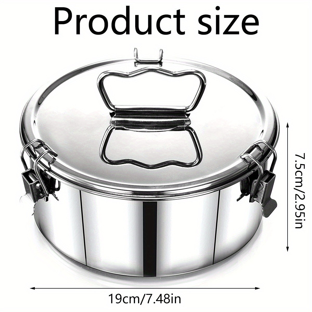 Fyeme 1pc Flan Mold with Lid and Handle
