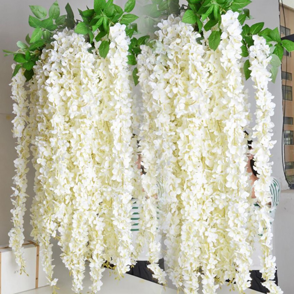 Fyeme 20pcs Artificial Wisteria Vine