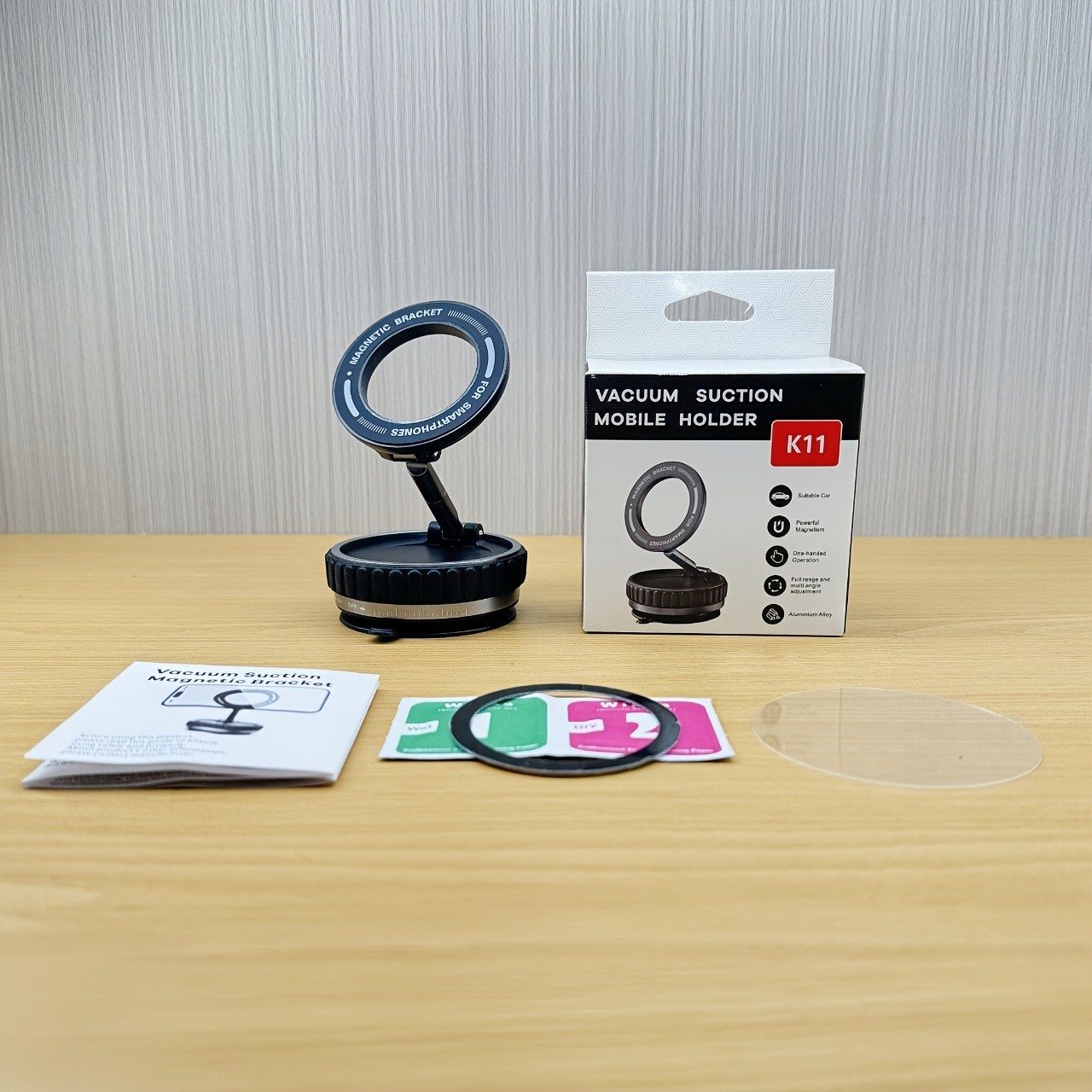 LONGKING Upgraded 360 Magnetic Phone Holder