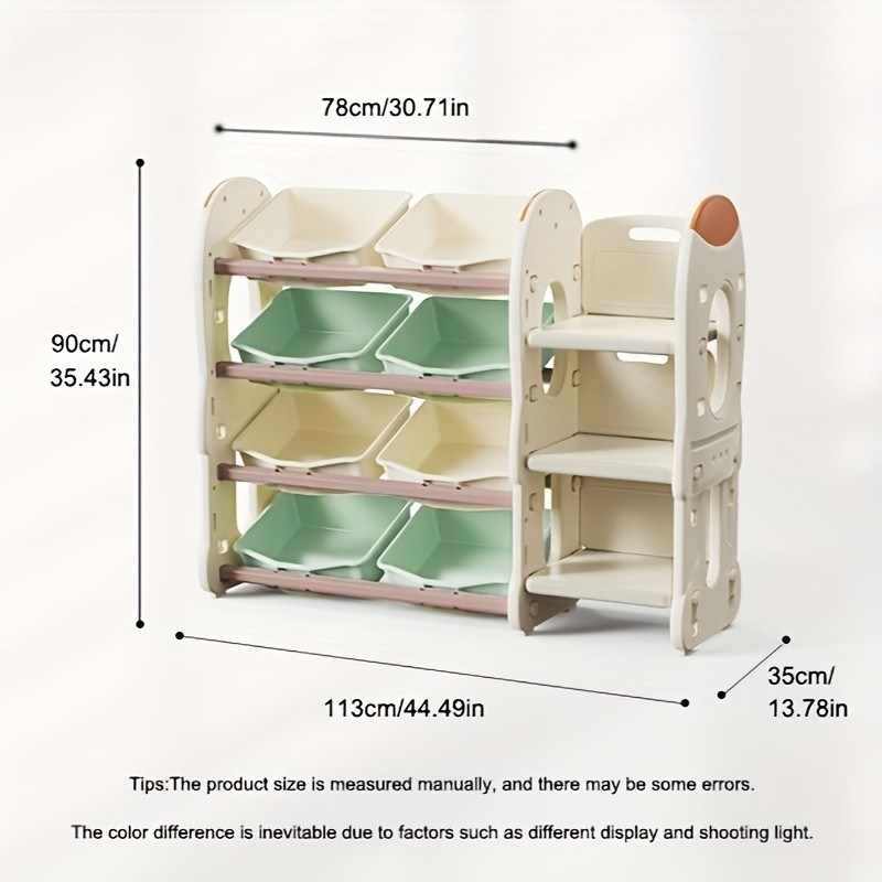 JINCAYY Large Capacity Storage Cabinet with 8 Storage Boxes